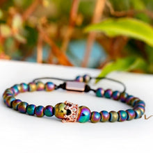 Load image into Gallery viewer, 🌈Colorful Rainbow Hematite Crown Bracelet (various colors/styles)

